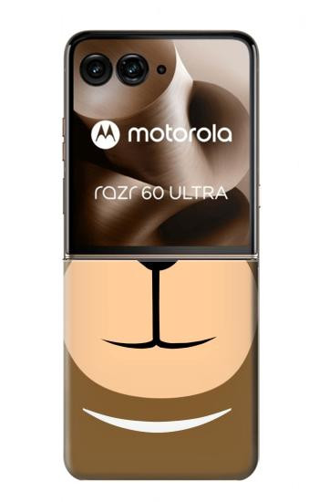 S2721 Cute Grumpy Monkey Cartoon Case For Motorola Razr 70 Ultra, 60 Ultra, 50 Ultra, Ultra 2026, Ultra 2025