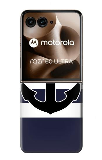 S2758 Anchor Navy Case For Motorola Razr 70 Ultra, 60 Ultra, 50 Ultra, Ultra 2026, Ultra 2025