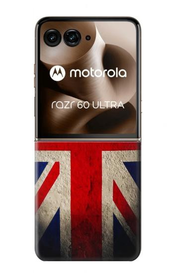 S2894 Vintage British Flag Case For Motorola Razr 70 Ultra, 60 Ultra, 50 Ultra, Ultra 2026, Ultra 2025