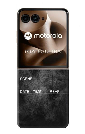 S2919 Vintage Director Clapboard Case For Motorola Razr 70 Ultra, 60 Ultra, 50 Ultra, Ultra 2026, Ultra 2025