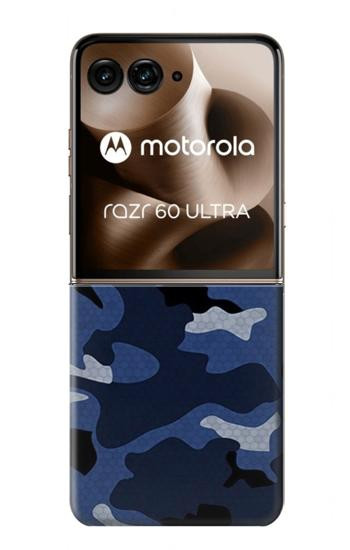 S2959 Navy Blue Camo Camouflage Case For Motorola Razr 70 Ultra, 60 Ultra, 50 Ultra, Ultra 2026, Ultra 2025