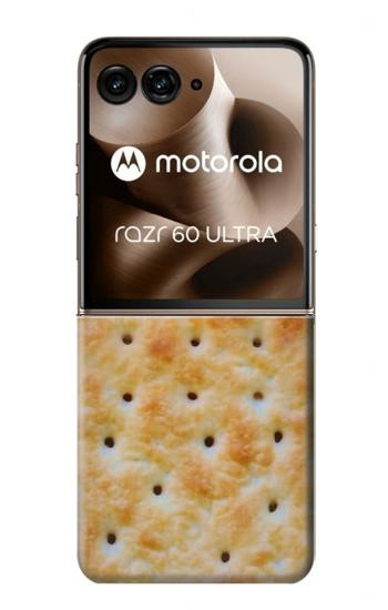 S2987 Cream Cracker Biscuits Case For Motorola Razr 70 Ultra, 60 Ultra, 50 Ultra, Ultra 2026, Ultra 2025