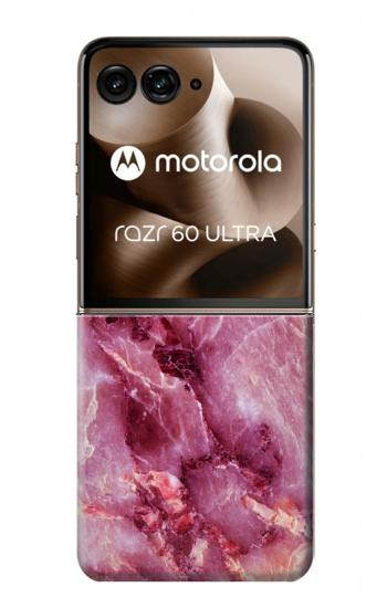 S3052 Pink Marble Graphic Printed Case For Motorola Razr 70 Ultra, 60 Ultra, 50 Ultra, Ultra 2026, Ultra 2025