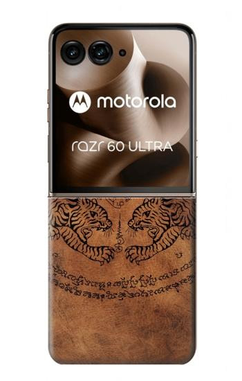 S3209 Sak Yant Twin Tiger Case For Motorola Razr 70 Ultra, 60 Ultra, 50 Ultra, Ultra 2026, Ultra 2025