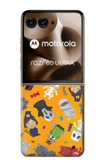 S3275 Cute Halloween Cartoon Pattern Case For Motorola Razr 70 Ultra, 60 Ultra, 50 Ultra, Ultra 2026, Ultra 2025