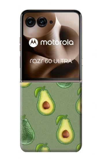 S3285 Avocado Fruit Pattern Case For Motorola Razr 70 Ultra, 60 Ultra, 50 Ultra, Ultra 2026, Ultra 2025