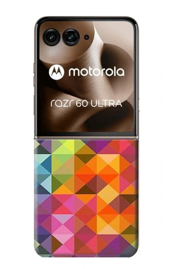 S3477 Abstract Diamond Pattern Case For Motorola Razr 70 Ultra, 60 Ultra, 50 Ultra, Ultra 2026, Ultra 2025