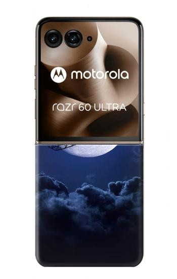 S3508 Xmas Santa Moon Case For Motorola Razr 70 Ultra, 60 Ultra, 50 Ultra, Ultra 2026, Ultra 2025