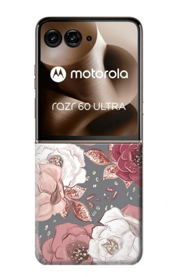 S3716 Rose Floral Pattern Case For Motorola Razr 70 Ultra, 60 Ultra, 50 Ultra, Ultra 2026, Ultra 2025