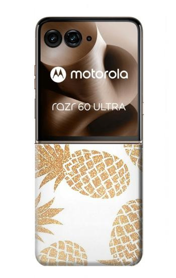S3718 Seamless Pineapple Case For Motorola Razr 70 Ultra, 60 Ultra, 50 Ultra, Ultra 2026, Ultra 2025