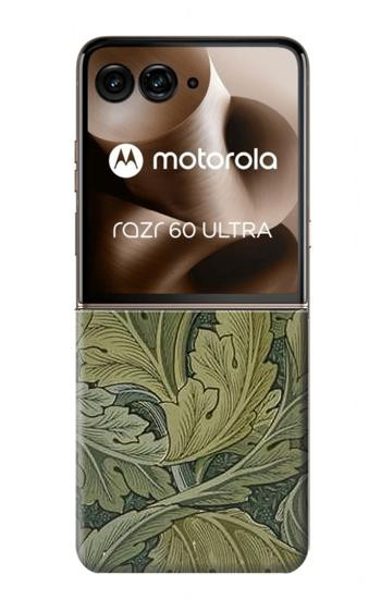 S3790 William Morris Acanthus Leaves Case For Motorola Razr 70 Ultra, 60 Ultra, 50 Ultra, Ultra 2026, Ultra 2025
