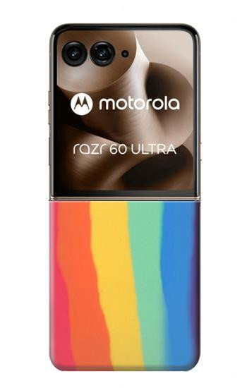 S3799 Cute Vertical Watercolor Rainbow Case For Motorola Razr 70 Ultra, 60 Ultra, 50 Ultra, Ultra 2026, Ultra 2025
