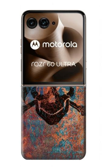 S3895 Pirate Skull Metal Case For Motorola Razr 70 Ultra, 60 Ultra, 50 Ultra, Ultra 2026, Ultra 2025
