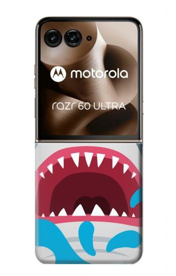 S3947 Shark Helicopter Cartoon Case For Motorola Razr 70 Ultra, 60 Ultra, 50 Ultra, Ultra 2026, Ultra 2025