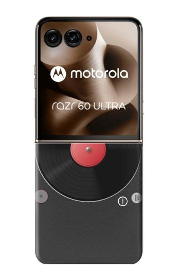 S3952 Turntable Vinyl Record Player Graphic Case For Motorola Razr 70 Ultra, 60 Ultra, 50 Ultra, Ultra 2026, Ultra 2025
