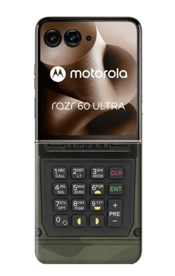 S3959 Military Radio Graphic Print Case For Motorola Razr 70 Ultra, 60 Ultra, 50 Ultra, Ultra 2026, Ultra 2025