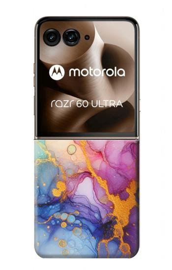 S4001 Multicolored Abstract Lilac Emerald Case For Motorola Razr 70 Ultra, 60 Ultra, 50 Ultra, Ultra 2026, Ultra 2025