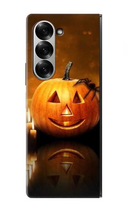 S1083 Pumpkin Spider Candles Halloween Case For Samsung Galaxy Z Fold 7
