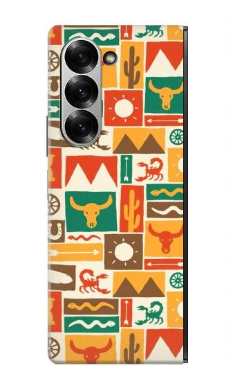 S1873 Western Pattern Case For Samsung Galaxy Z Fold 7