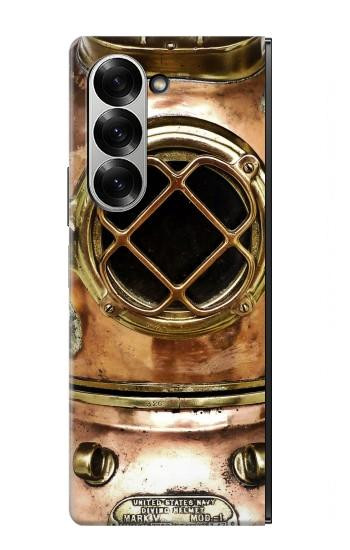 S2412 Vintage Deep Sea Diving Helmet Case For Samsung Galaxy Z Fold 7