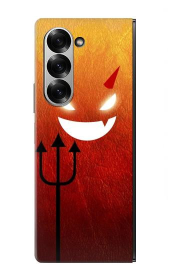 S2454 Red Cute Little Devil Cartoon Case For Samsung Galaxy Z Fold 7