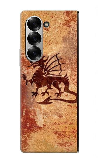 S2485 Dragon Metal Texture Graphic Printed Case For Samsung Galaxy Z Fold 7