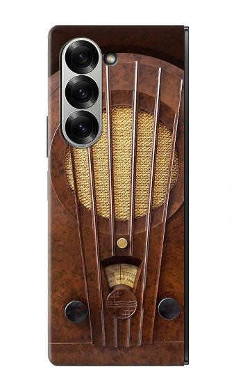 S2655 Vintage Bakelite Deco Radio Case For Samsung Galaxy Z Fold 7
