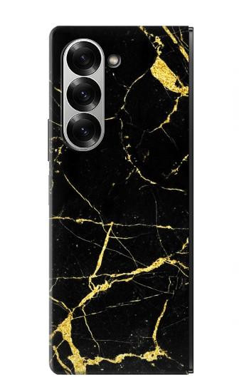 S2896 Gold Marble Graphic Printed Case For Samsung Galaxy Z Fold 7