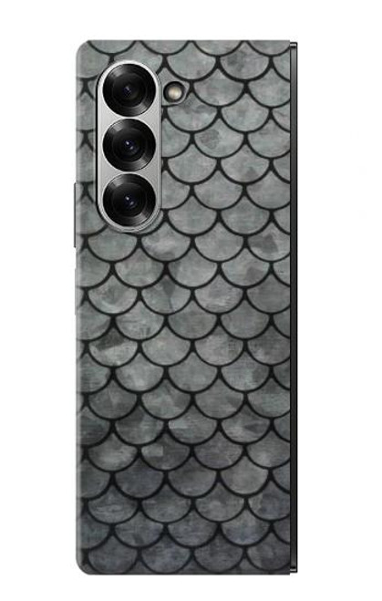 S2950 Silver Fish Scale Case For Samsung Galaxy Z Fold 7