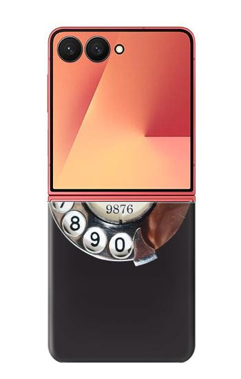 S0059 Retro Rotary Phone Dial On Case For Samsung Galaxy Z Flip 7