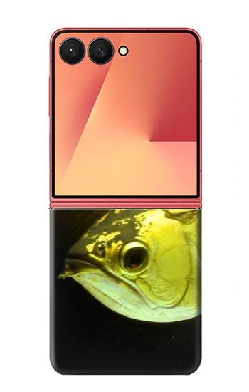 S1021 Gold Arowana Fish Case For Samsung Galaxy Z Flip 7