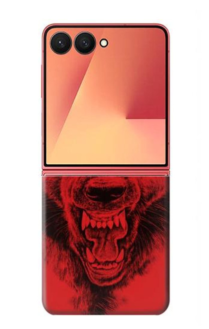 S1090 Red Wolf Case For Samsung Galaxy Z Flip 7