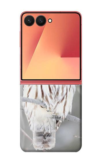 S1566 Snowy Owl White Owl Case For Samsung Galaxy Z Flip 7
