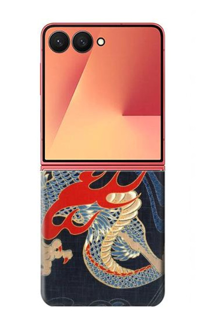S2073 Japan Dragon Art Case For Samsung Galaxy Z Flip 7