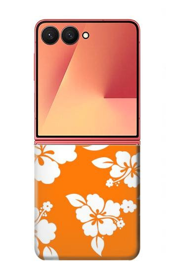 S2245 Hawaiian Hibiscus Orange Pattern Case For Samsung Galaxy Z Flip 7