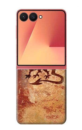 S2485 Dragon Metal Texture Graphic Printed Case For Samsung Galaxy Z Flip 7