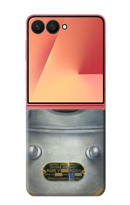 S2646 Vintage Deep Sea Diver Helmet Case For Samsung Galaxy Z Flip 7