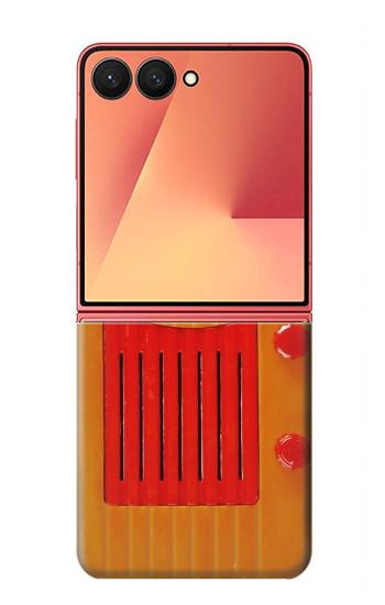 S2780 Vintage Orange Bakelite Radio Case For Samsung Galaxy Z Flip 7