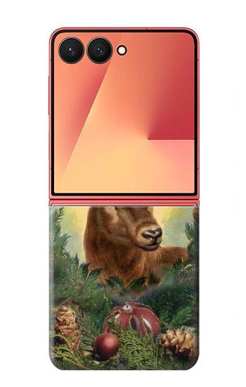 S2841 Vintage Reindeer Christmas Case For Samsung Galaxy Z Flip 7