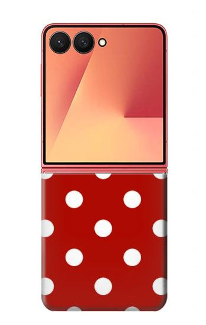 S2951 Red Polka Dots Case For Samsung Galaxy Z Flip 7