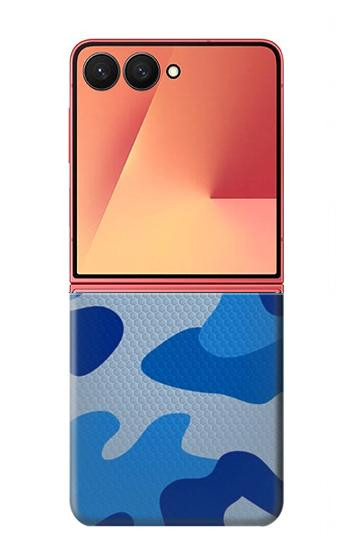 S2958 Army Blue Camo Camouflage Case For Samsung Galaxy Z Flip 7