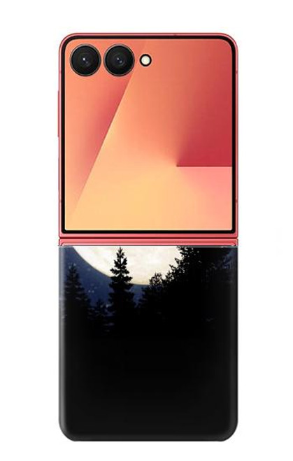 S3323 Flying Elephant Full Moon Night Case For Samsung Galaxy Z Flip 7 S3323 Flying Elephant Full Moon Night Case For Samsung Galaxy Z Flip 7