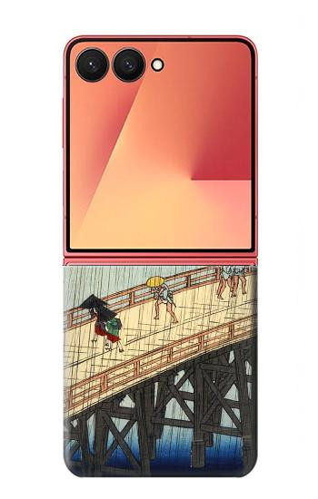S3347 Utagawa Hiroshige Sudden shower Case For Samsung Galaxy Z Flip 7