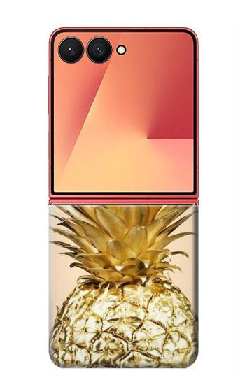 S3490 Gold Pineapple Case For Samsung Galaxy Z Flip 7