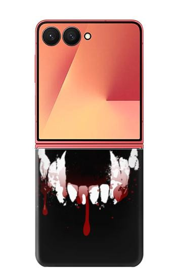 S3527 Vampire Teeth Bloodstain Case For Samsung Galaxy Z Flip 7