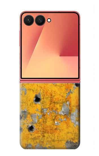 S3528 Bullet Rusting Yellow Metal Case For Samsung Galaxy Z Flip 7