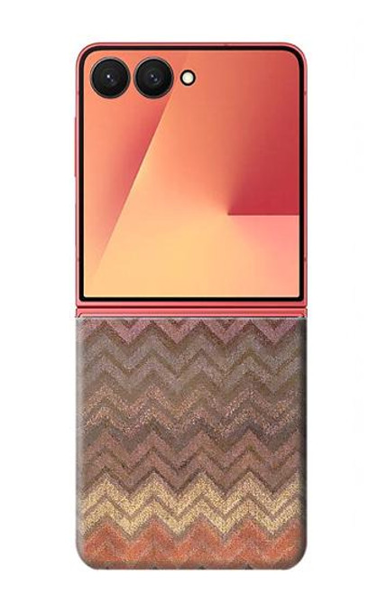 S3752 Zigzag Fabric Pattern Graphic Printed Case For Samsung Galaxy Z Flip 7 S3752 Zigzag Fabric Pattern Graphic Printed Case For Samsung Galaxy Z Flip 7
