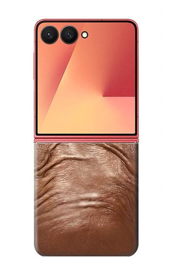 S3940 Leather Mad Face Graphic Paint Case For Samsung Galaxy Z Flip 7