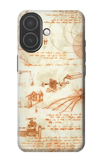 S0566 Technical Drawing Da Vinci Case For iPhone 17