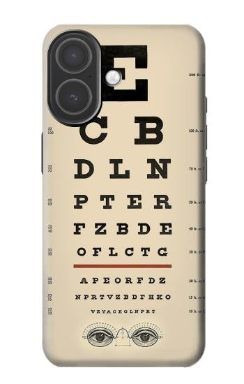 S2502 Eye Exam Chart Decorative Decoupage Poster Case For iPhone 17